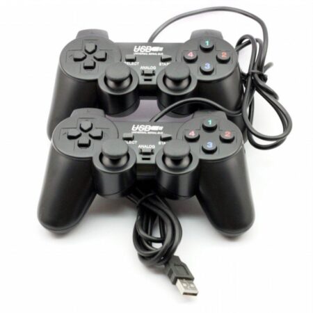 Twin Dual Shock USB Game Controller Pad For PC-Desktop/Laptop