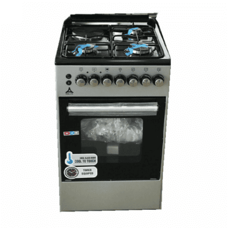 Delta 3 Gas Burners 1 Electric Plate Cooker, Oven & Grill, 50x55cm DGC-5031