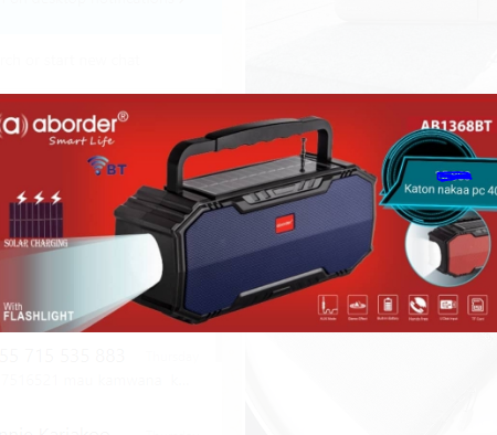 Aborder Rechargeable Radio AB1368BT