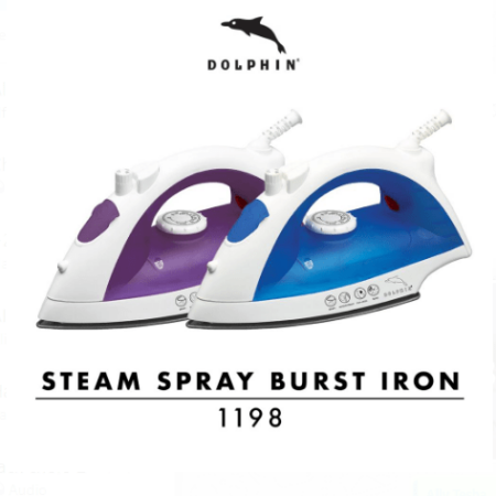 Dolphin Steam Spray Burst Iron 1198