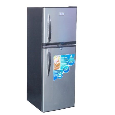 Delta Double Door Refrigerators Top Frrezer Defrost 138L Inox, - DRFK-140.I