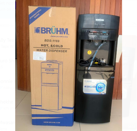 Bruhm Water Dispenser Taps With Bottom Cabinet (Black) - BDS-1169