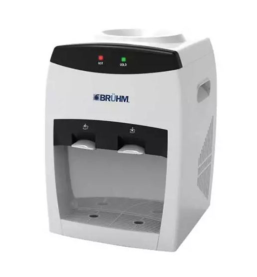 Bruhm Water Dispenser Table Top Hot & Cold White with Black BDT-1152