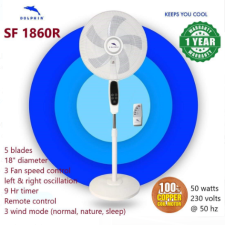 Dolphin Stand Fan SF 1860R