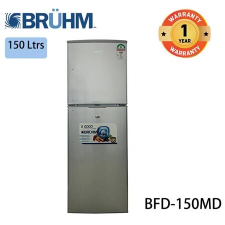 Bruhm Refrigerator Double Door BFD-150MD urefu ni 4.5ft