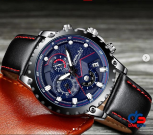 CRRJU Classic Mens Watch with Orginal Lethal Strap