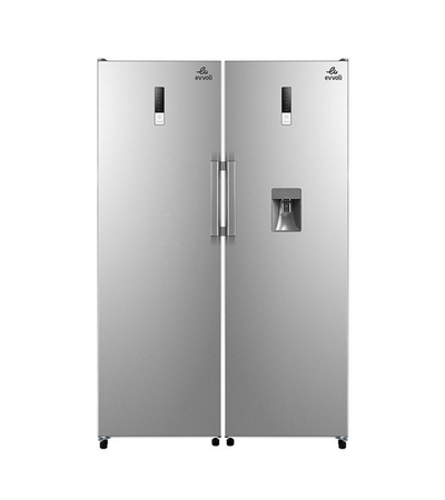 Evvoli 260 Liters Upright Freezer – Silver | EVRFM-U260MFSS