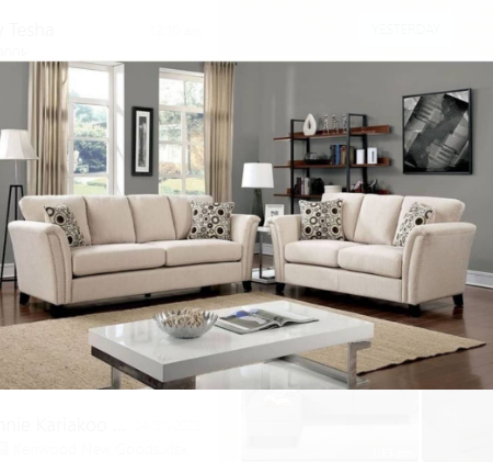 Luxury Napper 2+2 Seater Sofa White Colour