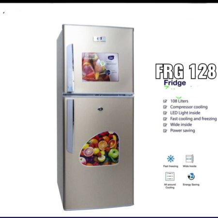 Mr Uk Refrigerator Double Door Silver UK128 – 128L