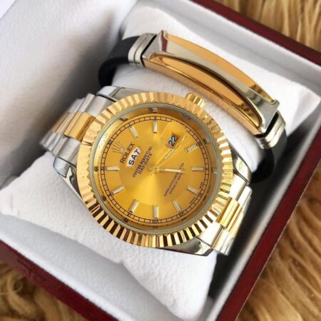 Classic Watches Rolex Day-Date 40 Oyster, 40 mm, Gold & Silver Colour  With Bracelet