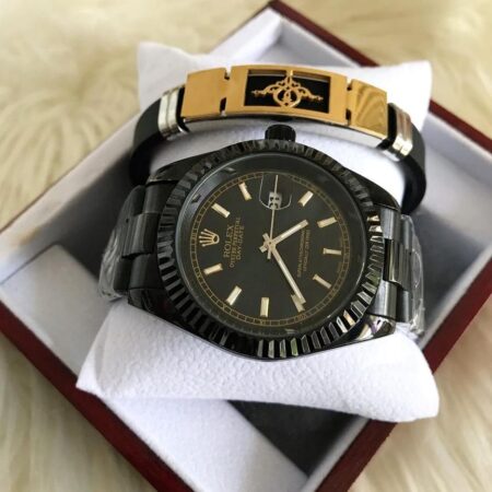 Classic Watches Rolex Day-Date 40 Oyster, 40 mm,Black Colour With Bracelet