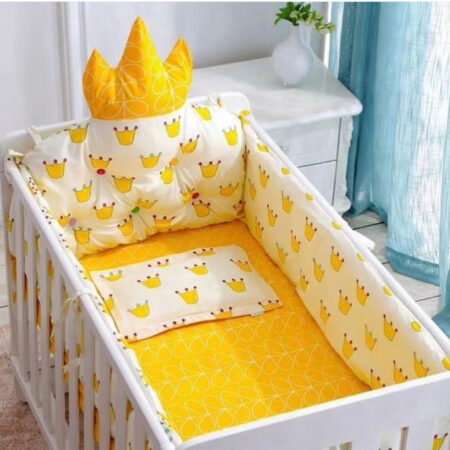 Baby Bedding Set 5pc (Cotton) Set ya Mashuka na Cover za Kitanda