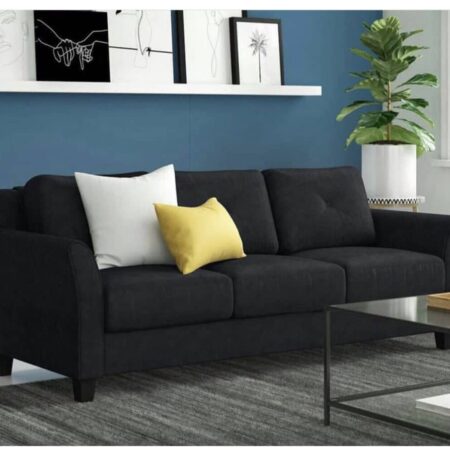 Luxury Sofa 3 Seat Black Colour