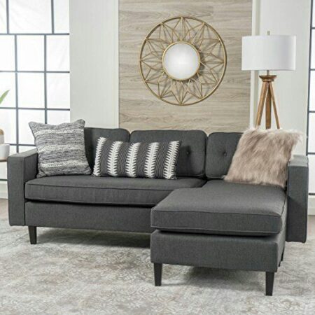 Classic Velvet Sofa Set Gray Colour