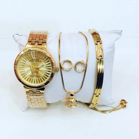 Classic Rolex Set With Bracelet Gold Colour Tape 2