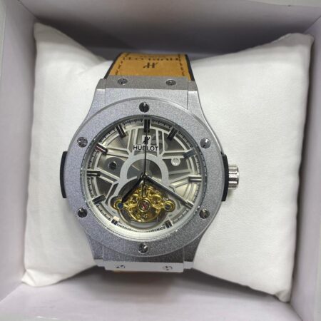 HUBLOT MECHANICAL WATCH AUTOMATIC SILVER COLOUR TAPE 2