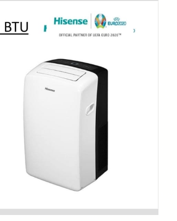 Hisense Portable Air Conditioner 12000 BTU