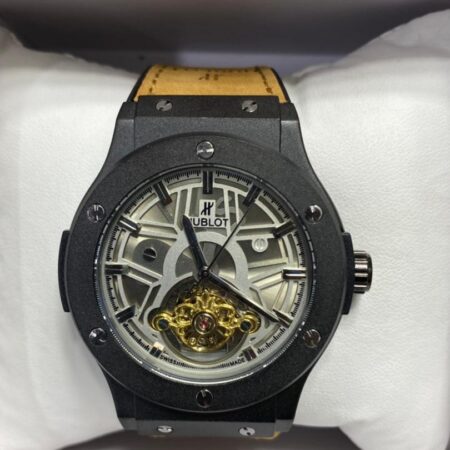 HUBLOT MECHANICAL WATCH AUTOMATIC BLACK COLOUR TAPE 5