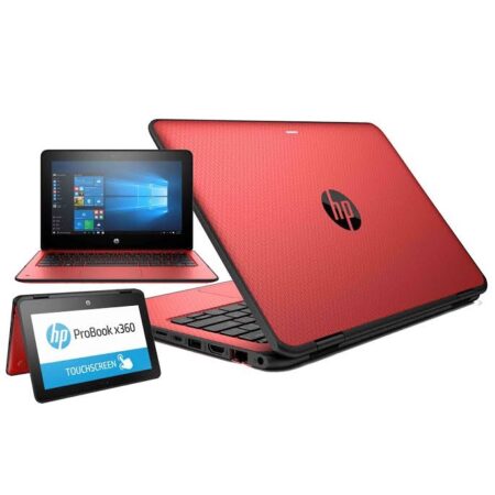 HP Probook x360 11 G1 EE -Intel Celeron, 4GB RAM, 128GB SSD, 11.6"Touchscreen (Red)