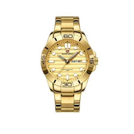 Naviforce Stainless Steel Gold Watch NF9198 C