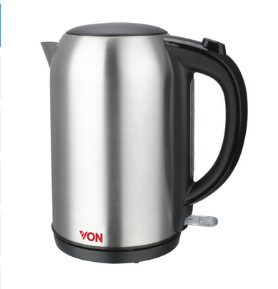 Von VSKL17PDX Upright Cordless Kettle, 1.7L - Stainless steel