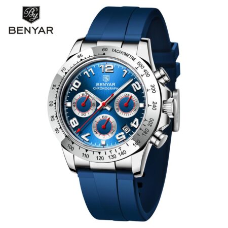 Benyar Chronograph Watches for Men BY5192 Blue Colour