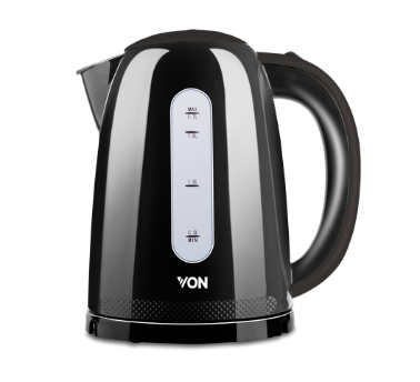 Von 2,200W 1.7L Cordless Plastic Kettle – VSKL17MNK