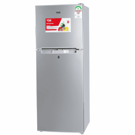 Von Refrigerator Double Door 138L Silver - VART18DMY