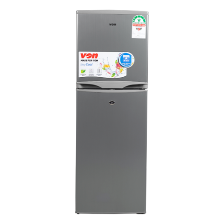 Von Refrigerator Double Door 144L Silver – VART22DHS