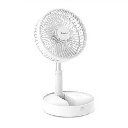 Decakila Mini Fan 4000mAh Li-ion Telescopic Fan DC With USB - KMFC014W