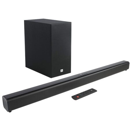 JBL Cinema SB160 2.1 Channel Soundbar with Wireless Subwoofer (220 Watts, Dolby Digital, Extra Deep Bass)