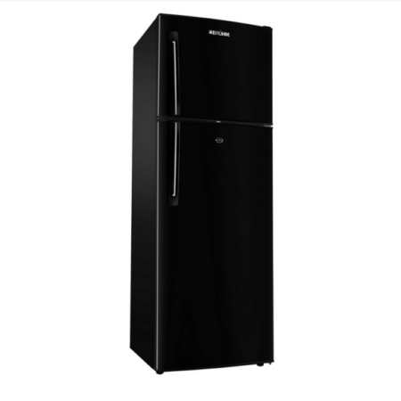 Bruhm Refrigerator 290L Double Door Top Freezer Dark Silver BRD-H355S Black