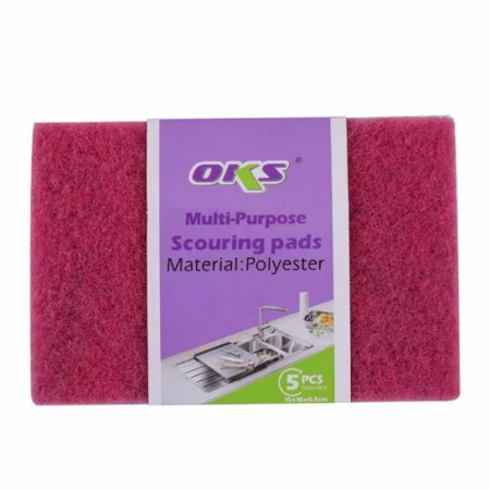 Oks Scouring Pad Multi-Purpose 5pcs 15x10x0.5CM 420-5