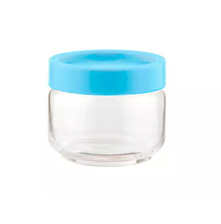 Ocean Pop Jar Stax Blue Lid 325ml 5B02511G9116