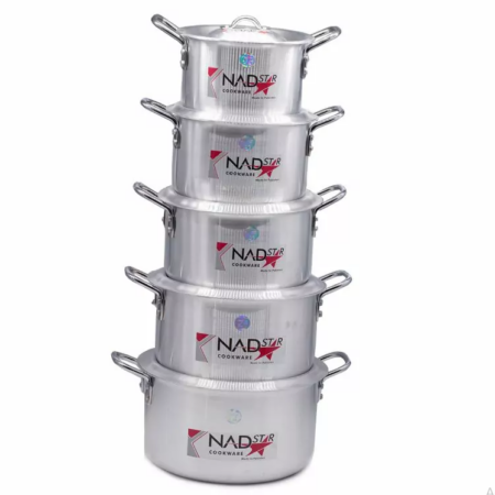 Nadstar8 Cooking Set with Lid 5pcs 2x6