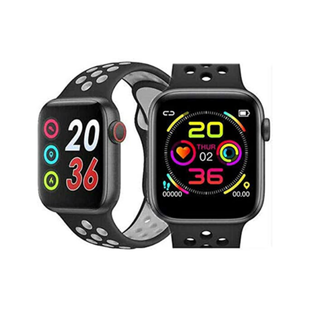 TWS T55 Smart Watch Series 5 with Magnetic Charging, Calling Function & 2 Straps, Black Edition