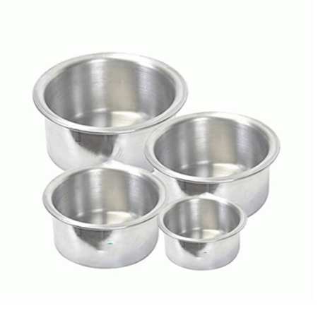 Nadstar8 Aluminium Sufuria 4pcs No Lid 24-25-26-27