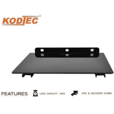 Kodtec DVD Glass Bracket Black,KT-08BC
