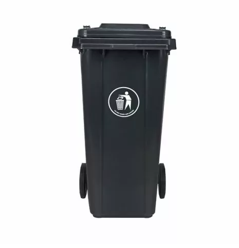 Lion star 120L 2 Wheel Plastic Black Dustbin – GC53K-120