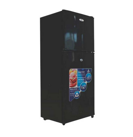 Delta Refrigerators 112L Double Door Defrost Black/Silver Color DRF-110.BK