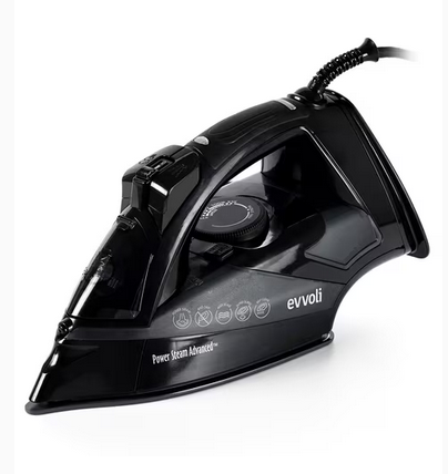 Evvoli Steam Iron with Ceramic Soleplate 2800W Purple/Black EVIR-5MB