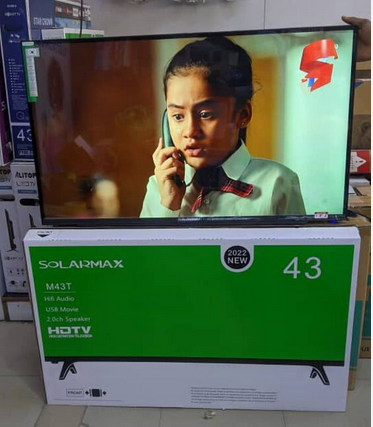 Solarmax 43”Inch HD LED TV Double Glass