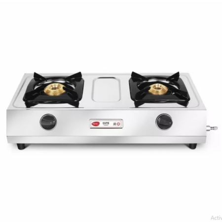 Pigeon Gas Cooker 2 Burner Stainless Steel LPG Stove Brass Burner Cute