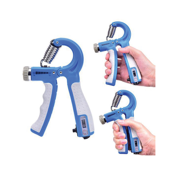 Adjustable Power Exercise Gripper Strengthener Hand Grip with Counter