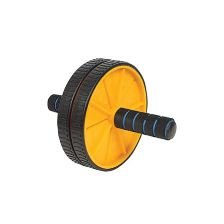 Abdominal and Core Exercise Roller Wheel with Knee Mat (Multi-Colour)