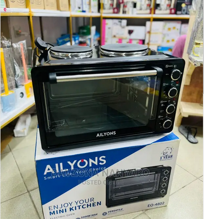 Ailyons Electric Oven 48L With 2 Hot Plate - EO-4802