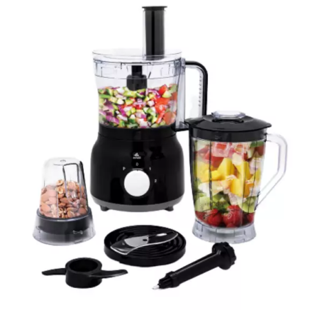 Evvoli Food Processor 2L with Blender & Grinder 600W EVKA-FP20B