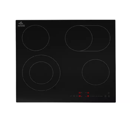 Evvoli Ceramic Hob 4 Burners Soft Touch Control with 9 Stage Power Setting 6600W CH604B