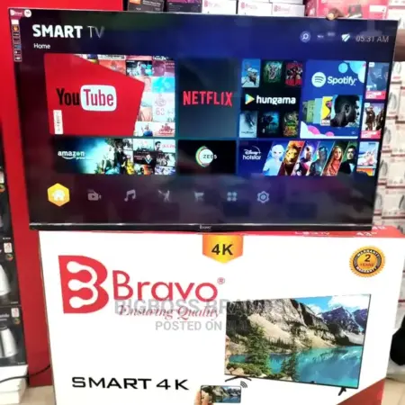 Bravo 43"Inch Full HD LED Smart TV Frameless