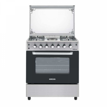 Bruhm Free Standing Cooker 80x60, 4 Gas Burner, 1 Electric and Gas Oven BGC-8641II